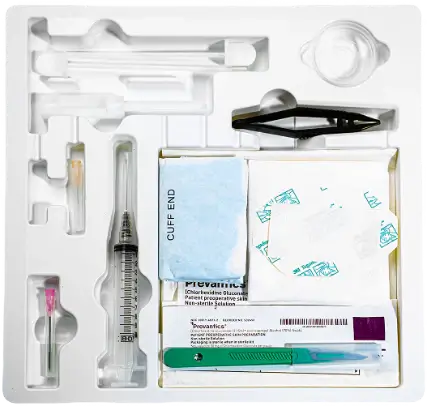 3.2mm disposable plastic HRT trocar kit for hormone pellet insertion packaged and sterilized in the USA
